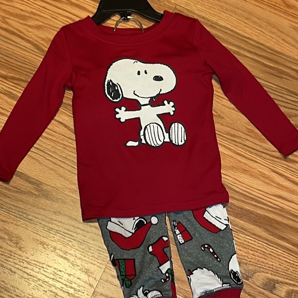 Snoopy Peanuts PJs, photo op, pajamas 12 month - Picture 2 of 6